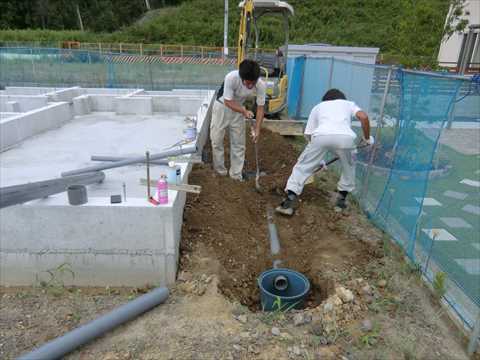 屋外の給排水設備工事