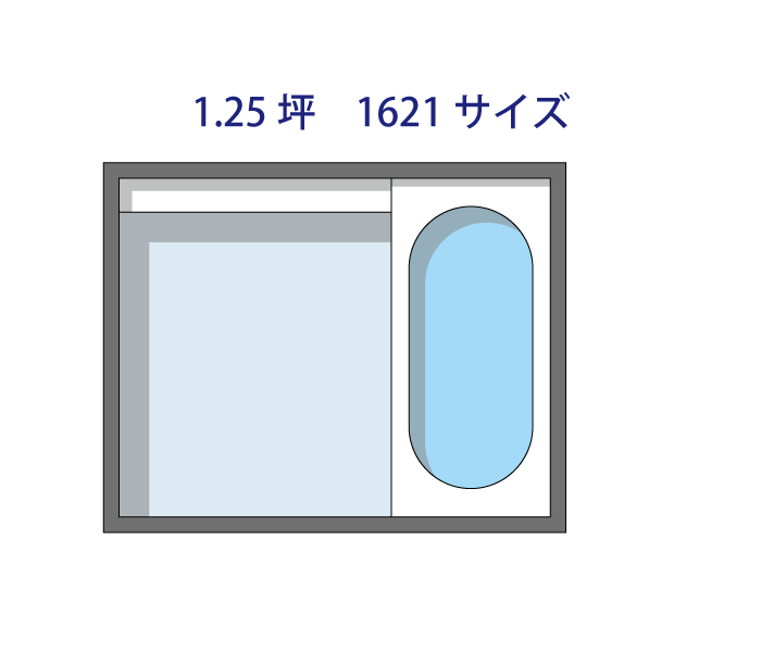 1.25坪サイズのユニットバス