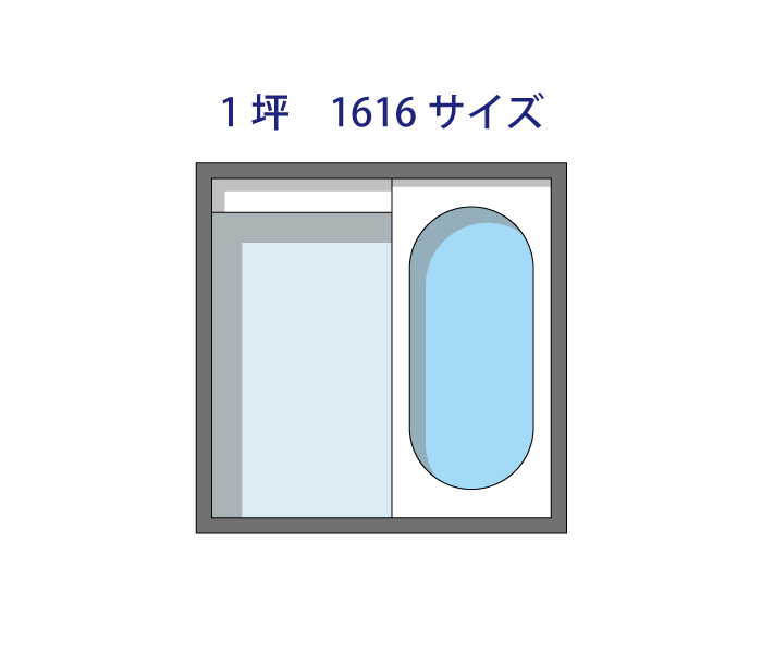 1坪サイズのユニットバス