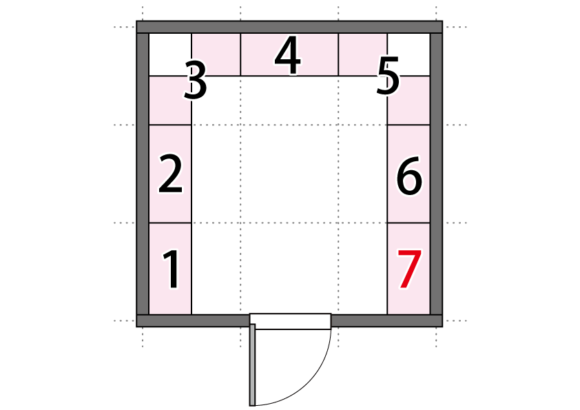 4畳半のウォークインクローゼットの例1