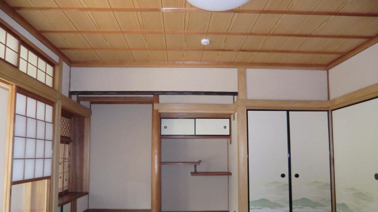 和室の竿縁天井