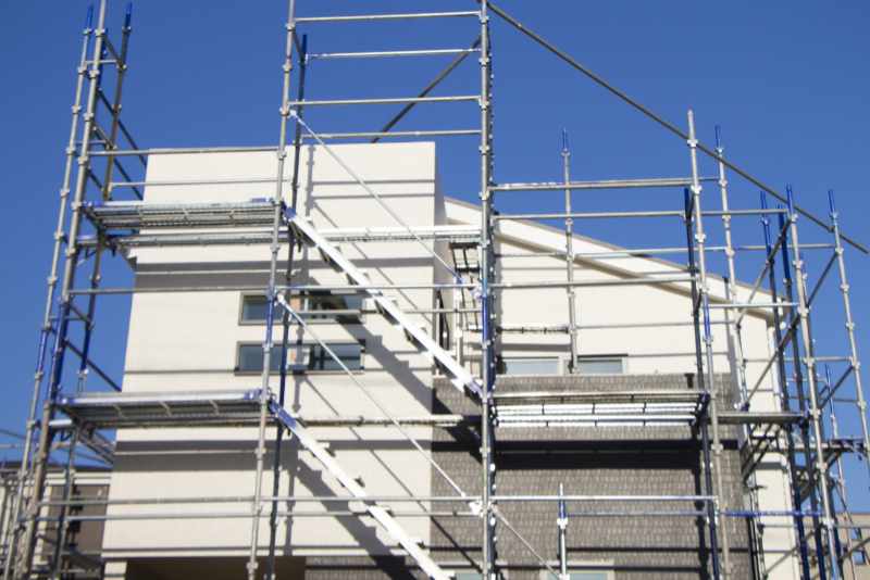 工事途中の現場